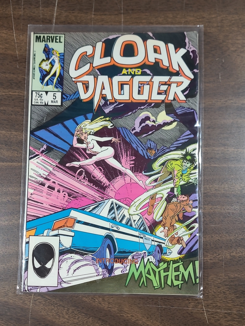 Marvel Cloak and Dagger #5 Comic Book March 1985 Bagged